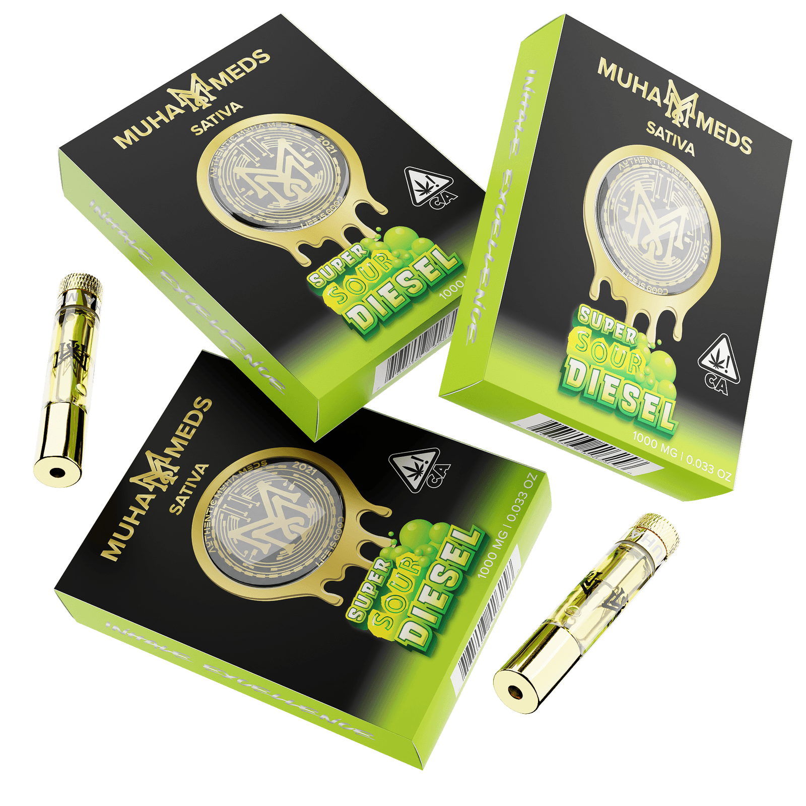 Super Sour Diesel Muha Meds Cart 1000MG | Sativa